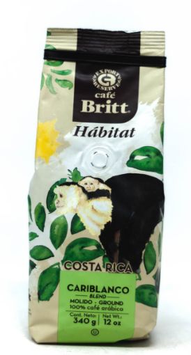 Imagen de CAFÉ BRITT HÁBITAT  COSTA RICA CARIBLANCO MOLIDO  300.00 G