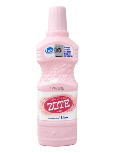 Imagen de DETERGENTE LÍQUIDO ZOTE ROSA 1000 ml 