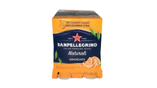 Imagen de BEBIDA SAN PELLEGRINO NARANJA LATA 4 UND 1320 ml 