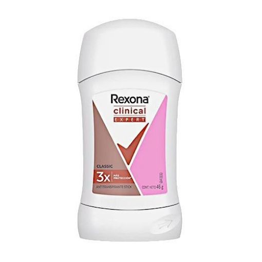 Imagen de DESODORANTE REXONA CLINICAL EXPERT CLASSIC PARA MUJER EN BARRA 46 g 