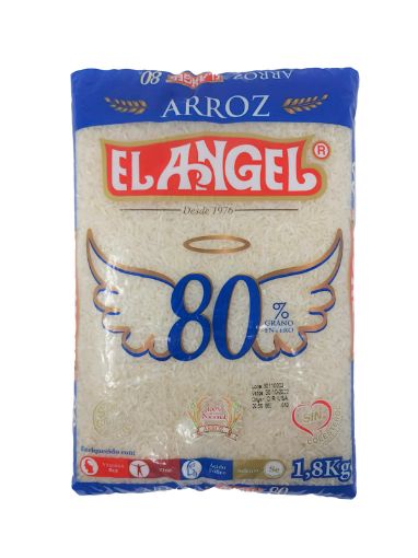 Imagen de ARROZ EL ÁNGEL 80% GRANO ENTERO 1800 g 