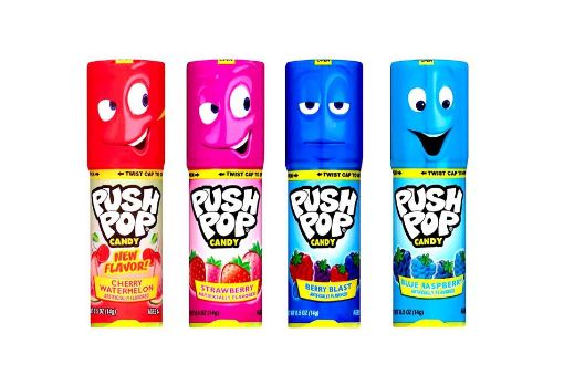 Imagen de CARAMELO PUSH POP SABORES SURTIDOS  14 g 