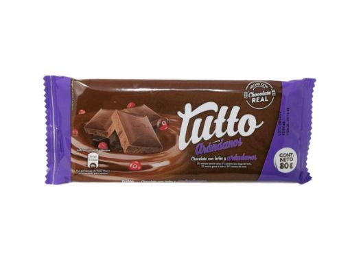 Imagen de CHOCOLATE TUTTO CON ARÁNDANOS 80 g 