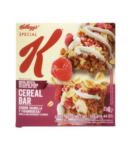 Imagen de BARAR DE CEREAL KELLOGGS SPECIAL K VAINILLA & FRAMBUESA 6 UND 126 g 