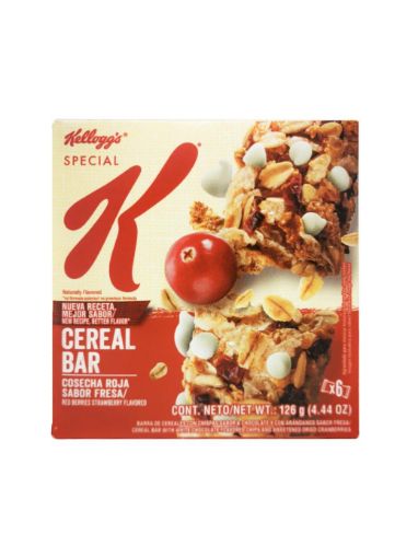 Imagen de BARRA DE CEREAL KELLOGGS KELLOGGS SPECIAL K FRESA 6 UND 126 g 