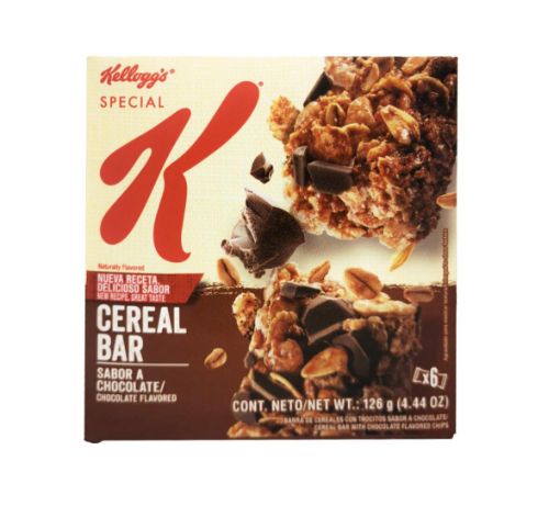 Imagen de BARRA DE CEREAL KELLOGGS SPECIAL K CHOCOLATE 6 UND 126 g 