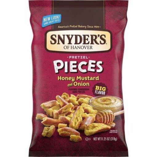 Imagen de PRETZEL SNYDER'S OF HANOVER PIECES MOSTAZA MIEL & CEBOLLA 318 g 