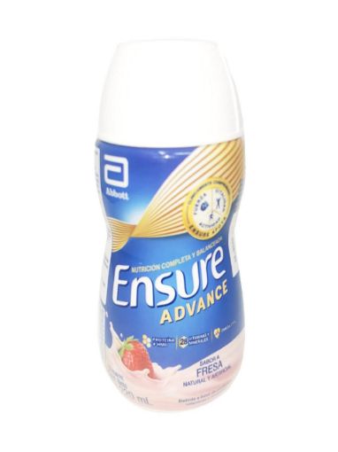 Imagen de COMPLEMENTO ALIMENTICIO ENSURE ADVANCE FRESA LÍQUIDO 220.00 ML