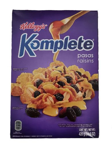 Imagen de CEREAL KELLOGGS KOMPLETE PASAS CAJA 420 G 