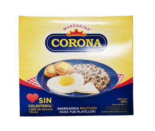 Imagen de MARGARINA CORONA EN BARRA 5 UND 400 g 