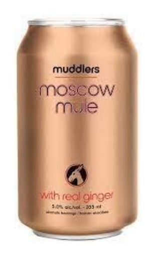 Imagen de BEBIDA ALCOHÓLICA MUDDLERS MOSCOW MULE LATA  355 ml 