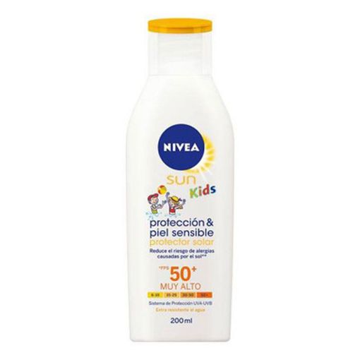 Imagen de BLOQUEADOR NIVEA KIDS PIEL SENSIBLE FPS 50 200 ML 