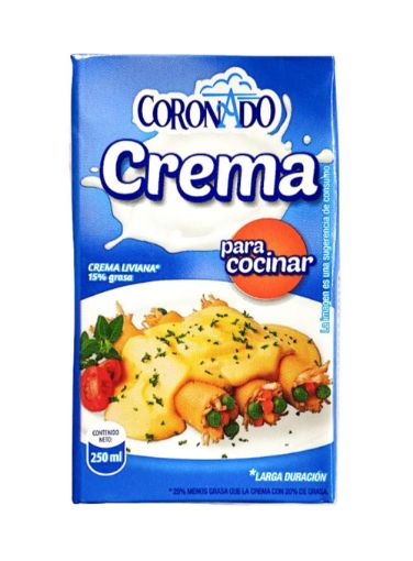 Imagen de CREMA CORONADO PARA COCINAR UTH 250 ml 