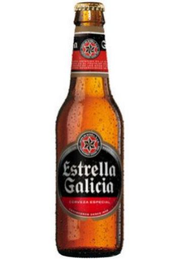 Imagen de CERVEZA ESTRELLA GALICIA SIN GLÚTEN BOTELLA 330 ml 