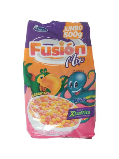 Imagen de CEREAL AZUCARADO JACK'S FUSIÓN MIX CIERRE ZIPPER 500.00 G