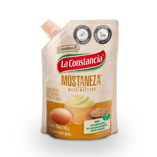 Imagen de ADEREZO COLOMBINA LA CONSTANCIA MOSTANEZA DOYPACK 190 g 