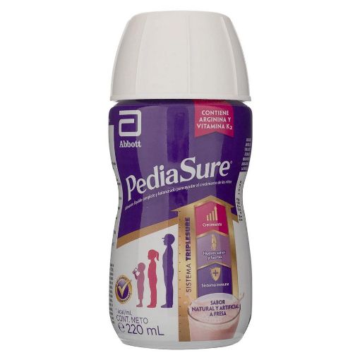 Imagen de COMPLEMENTO ALIMENTICIO PEDIASURE FRESA 220.00 g 