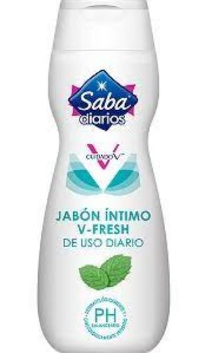 Imagen de JABÓN LÍQUIDO ÍNTIMO SABA V-FRESH MENTA 200 ML