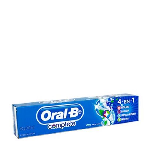 Imagen de CREMA DENTAL CON FLUOR ORAL-B COMPLETE LIMPIEZA PROFUNDA MENTA FRESH 100 ml 