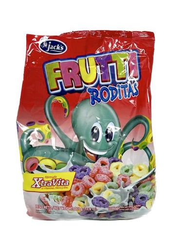 Imagen de CEREAL JACK'S FRUTTI RODITAS BOLSA  300.00 G