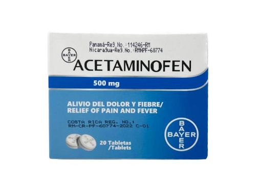 Imagen de ANALGÉSICO ACETAMINOFEN BAYER 500 MG 20,00 und 