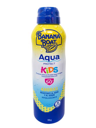 Imagen de PROTECTOR SOLAR BANANA BOAT AQUA PROTECT KIDS 50+ FPS EN AEROSOL 170 g 