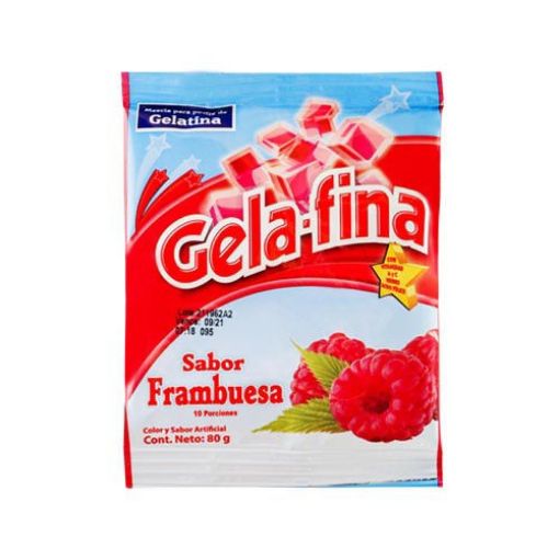 Imagen de GELATINA GELAFINA SABOR FRAMBUESA 80 g 