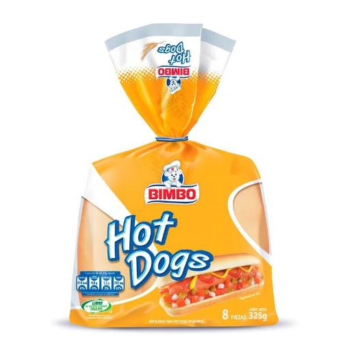 Imagen de PAN BIMBO PARA HOT DOG 8 UND 325 G