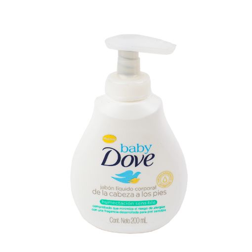 Imagen de JABON LÍQUIDO DOVE BABY HUMECTACIÓNSENSIBLE 200 ML