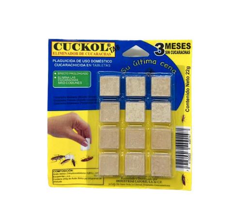 Imagen de INSECTICIDA CUCKOL TAB PARA CUCARACHAS 22,00 g 