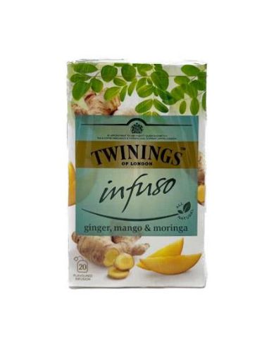 Imagen de INFUSIÓN TWININGS JENGIBRE MANGO & MORINGA 20 UND 40.00 g 