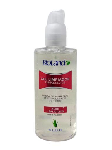 Imagen de GEL LIMPIADOR BIOLAND PUNTOS NEGROS CON ALOE 200,00 ml 