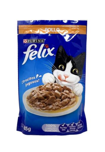 Imagen de ALIMENTO HÚMEDO PURINA FELIX POLLO PARA GATO 85,00 g 