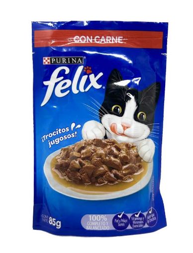 Imagen de ALIMENTO HÚMEDO PURINA FELIX CARNE PARA GATO 85,00 g 