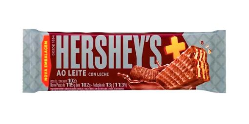 Imagen de CHOCOLATE HERSHEYS WAFER MAIS AO LEITE CON LECHE  102,00 g 