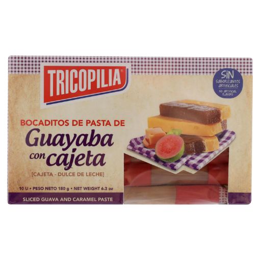 Imagen de BOCADITOS TRICOPILIA GUAYABA & DULCE DE LECHE 10 UND 180,00 g 