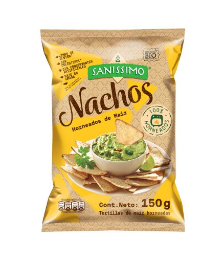 Imagen de NACHOS SANISSIMO HORNEADOS DE MAÍZ 150 G