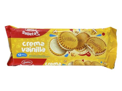 Imagen de GALLETA GALLITO CREMA VAINILLA 12 UND 336 g 