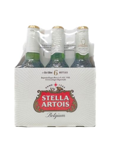 Imagen de OFERTA STELLA ARTOIS 1980 ML - 6 UND CERVEZA BELGA BOTELLA 330 ML 