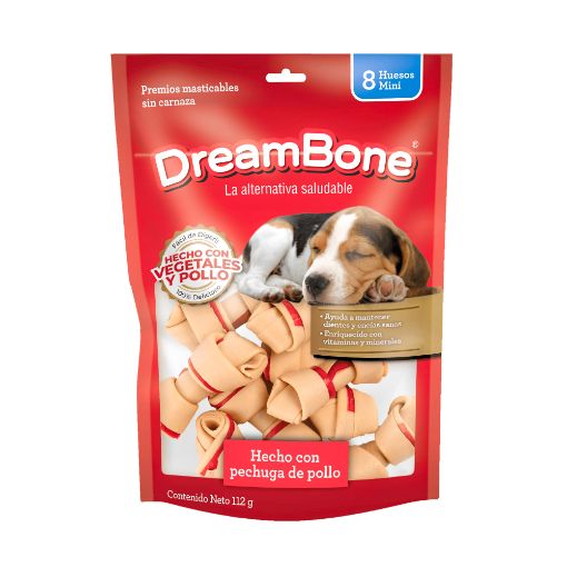 Imagen de SNACKS DREAMBONE DE POLLO PARA PERRO ADULTO 112 G