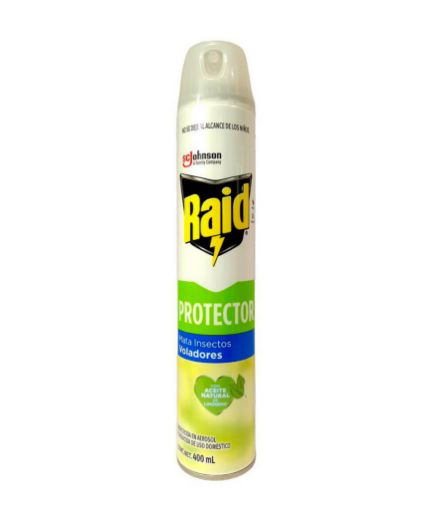 Imagen de INSECTICIDA RAID PROTECTOR VOLADORES EN AEROSOL 400 ML