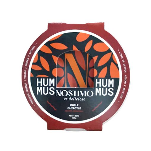 Imagen de DIP NOSTIMO HUMMUS DE GARBANZO CHILE CHIPOTLE 235 G