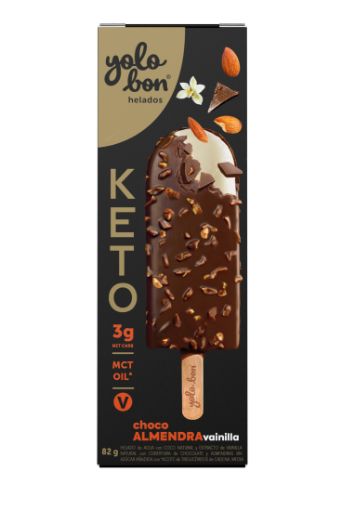 Imagen de HELADO YOLOBON ALMENDRA VAINILLA KETO 82 G