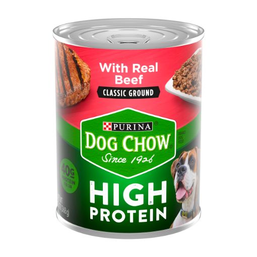 Imagen de ALIMENTO HÚMEDO DOG CHOW CARNE DE RES & PROTEINA PARA PERRO ADULTO 368 G