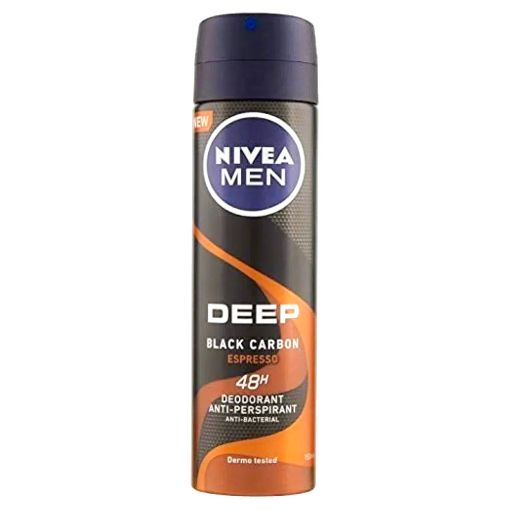 Imagen de DESODORANTE NIVEA DEEP ESPRESSO 48 H  PARA HOMBRE EN AEROSOL 150.00 ML