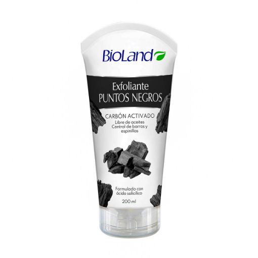 Imagen de EXFOLIANTE BIOLAND PUNTOS NEGROS CARBÓN ACTIVADO 200 ML