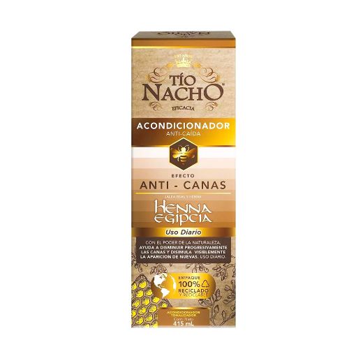 Imagen de ACONDICIONADOR TIO NACHO ANTI CANAS HENNA EGIPCIA 415 ML