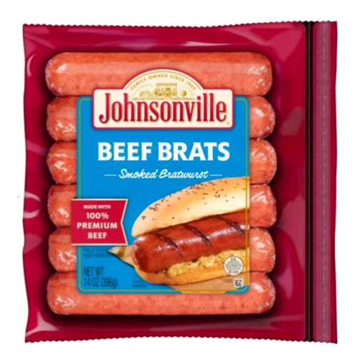Imagen de SALCHICHA JOHNSONVILLE AHUMADA DE RES 340 G