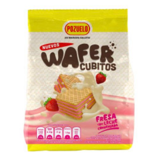 Imagen de WAFER CUBITOS POZUELO FRESA 150 G