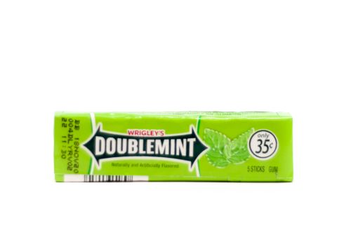 Imagen de GOMA DE MASCAR WRIGLEYS DOUBLEMINT 5 UND 14 g 